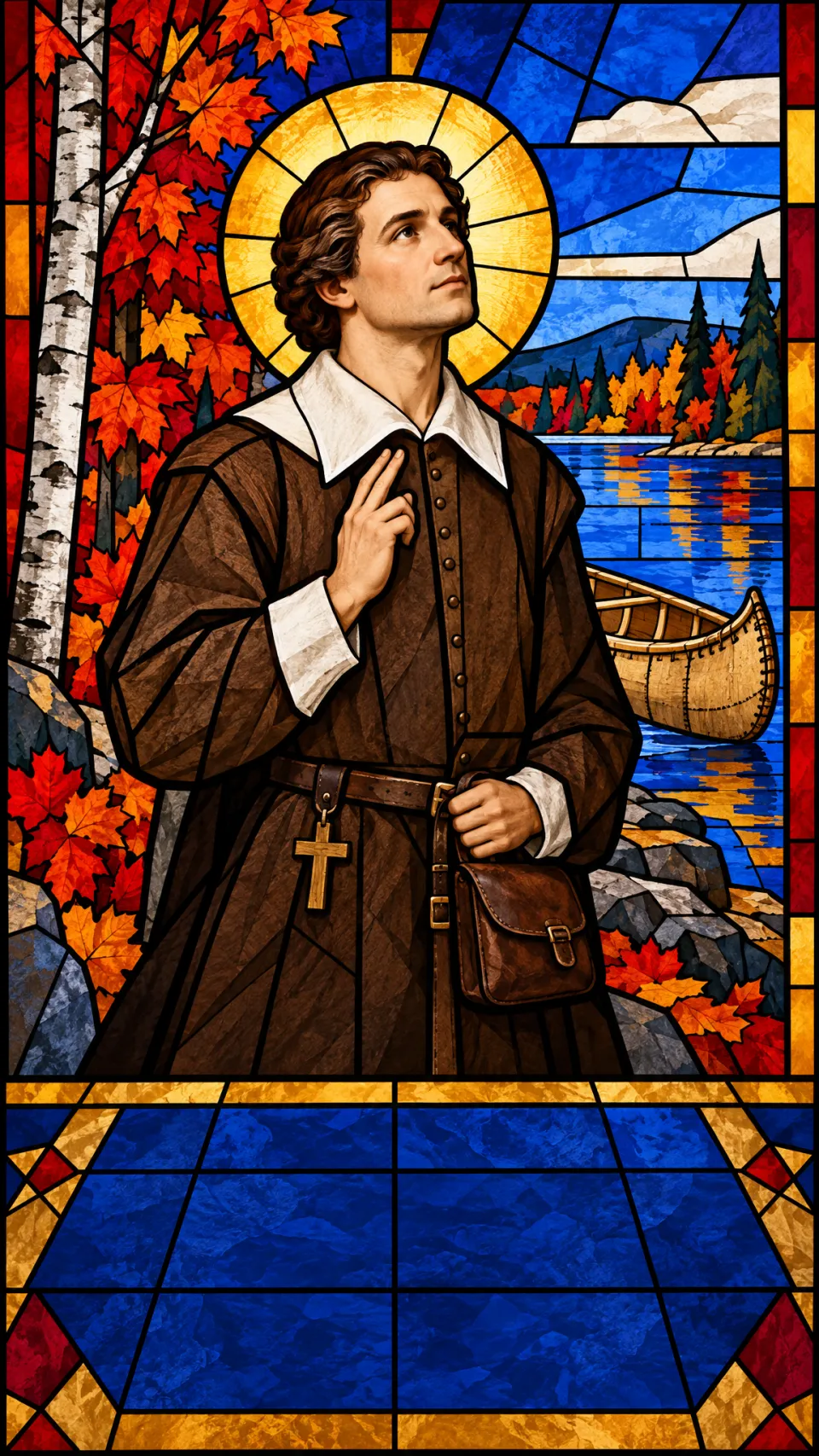 Vitrail de Saint René Goupil